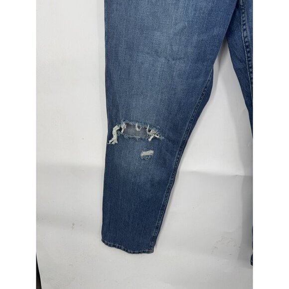 Everlane The Summer Jean Size 29 Regular Blue Wash Straight Leg Distressed Ankle - Picture 10 of 12